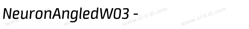 NeuronAngledW03 字体转换
